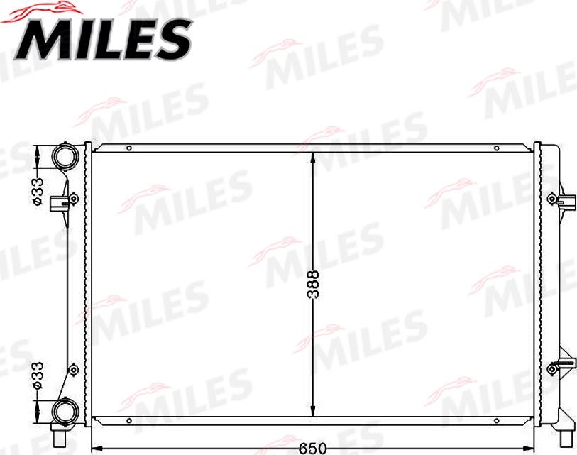 Miles ACRB017 - Радиатор, охлаждане на двигателя vvparts.bg