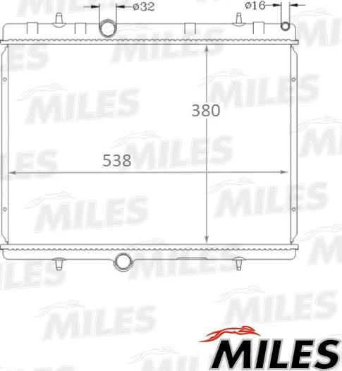 Miles ACRB147 - Радиатор, охлаждане на двигателя vvparts.bg