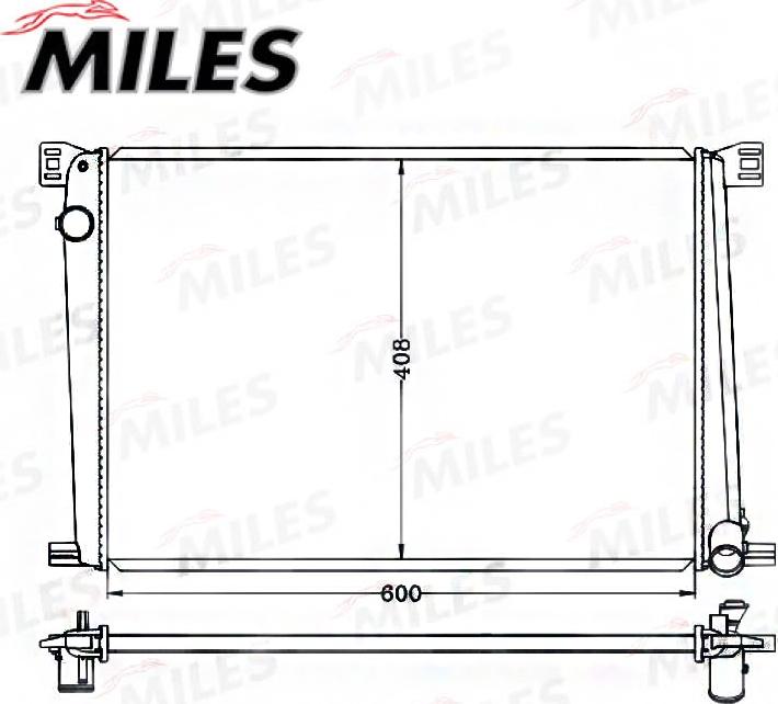 Miles ACRB394 - Радиатор, охлаждане на двигателя vvparts.bg