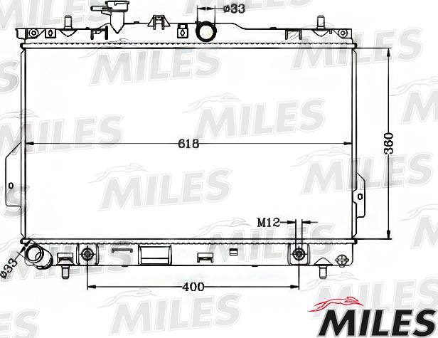 Miles ACRB362 - Радиатор, охлаждане на двигателя vvparts.bg