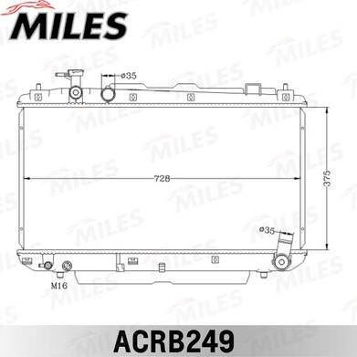 Miles ACRB249 - Радиатор, охлаждане на двигателя vvparts.bg