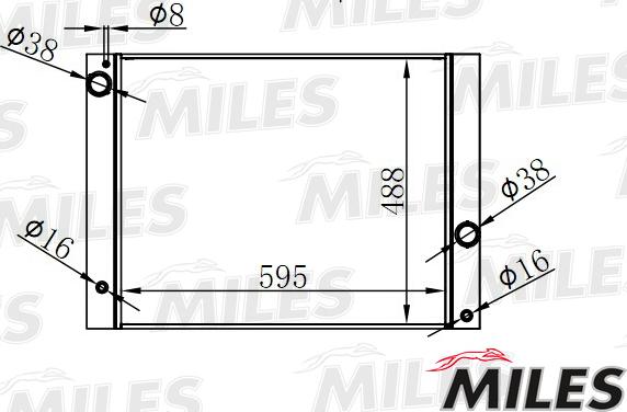 Miles ACRB229 - Радиатор, охлаждане на двигателя vvparts.bg