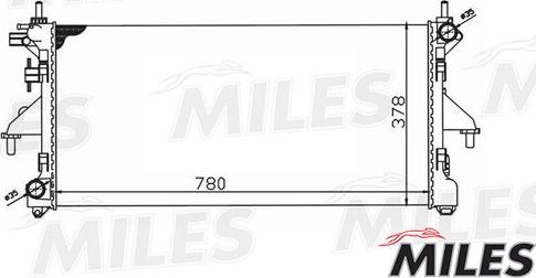 Miles ACRM033 - Радиатор, охлаждане на двигателя vvparts.bg