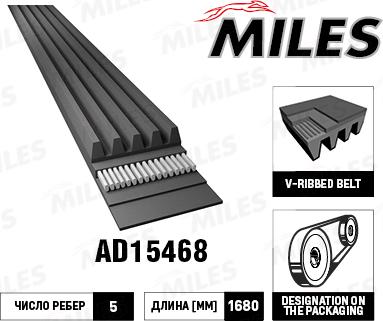 Miles AD15468 - Пистов ремък vvparts.bg