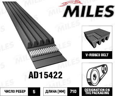 Miles AD15422 - Пистов ремък vvparts.bg