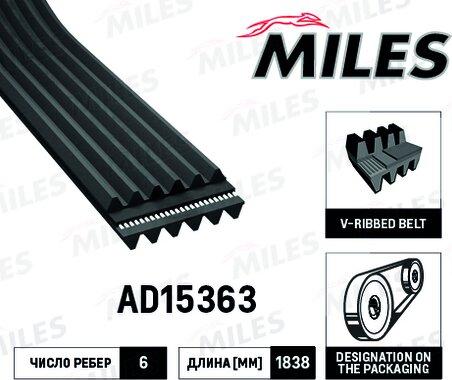 Miles AD15363 - Пистов ремък vvparts.bg