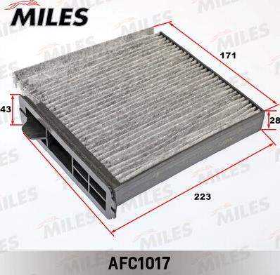 Miles AFC1017 - Филтър купе (поленов филтър) vvparts.bg