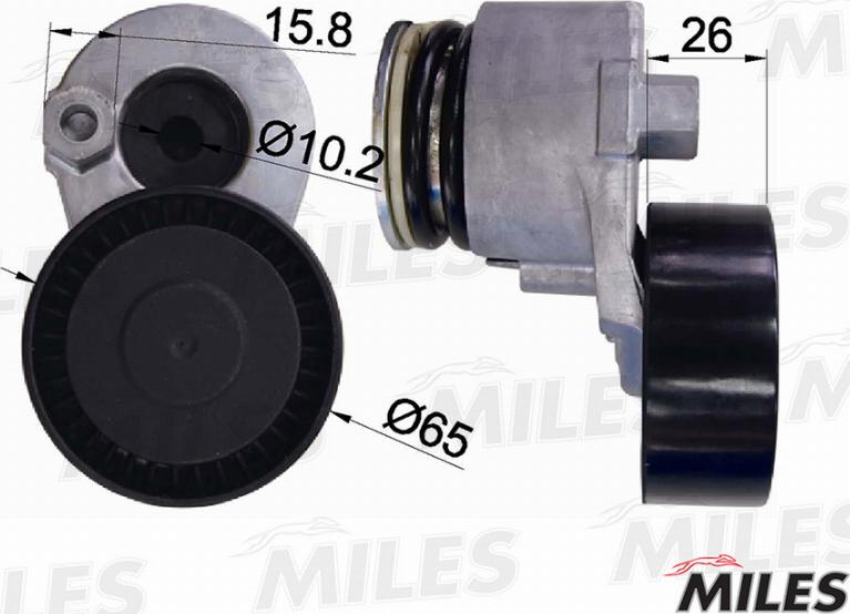 Miles AG00039 - Ремъчен обтегач, пистов ремък vvparts.bg