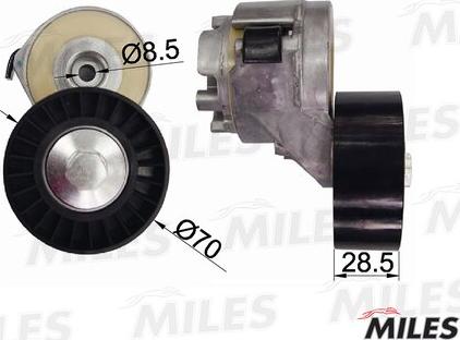 Miles AG00032 - Ремъчен обтегач, пистов ремък vvparts.bg