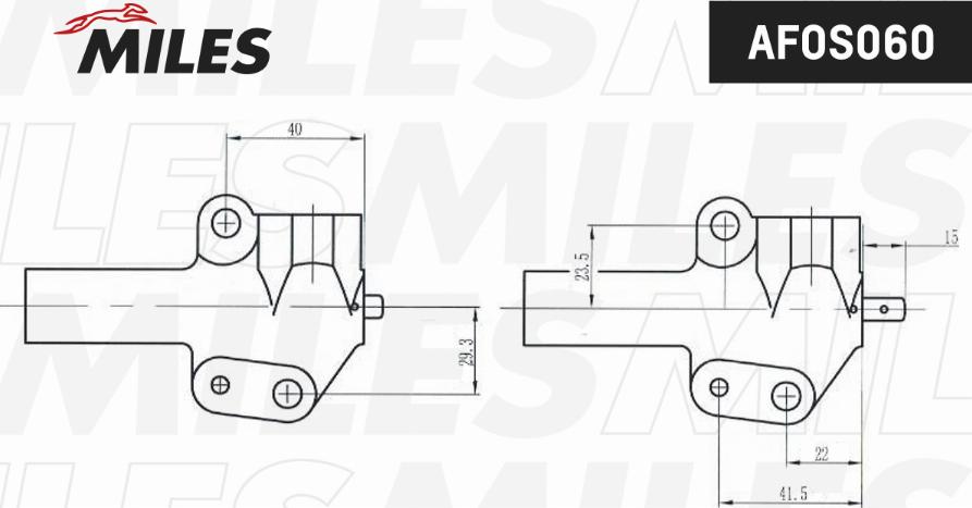 Miles AG01067 - Демпер (успокоител-ртепт.вибр.), зъбен ремък vvparts.bg