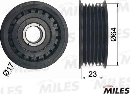 Miles AG03002 - Паразитна / водеща ролка, пистов ремък vvparts.bg