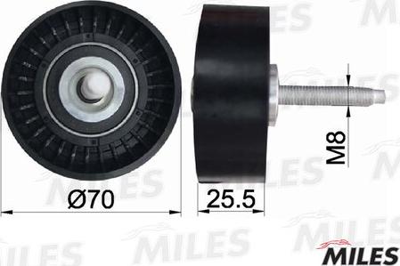 Miles AG03026 - Паразитна / водеща ролка, пистов ремък vvparts.bg