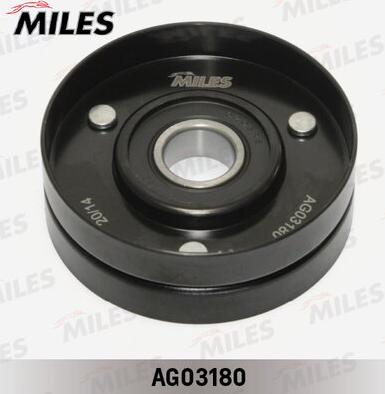 Miles AG03180 - Ремъчен обтегач, пистов ремък vvparts.bg