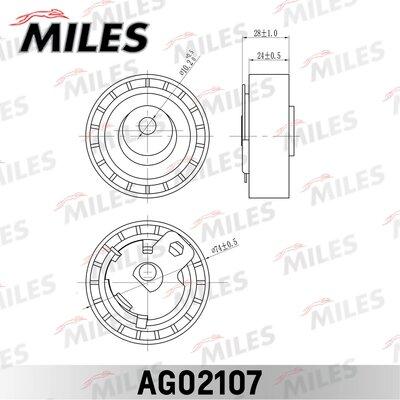 Miles AG02107 - Обтяжна ролка, ангренаж vvparts.bg