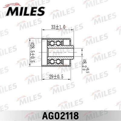 Miles AG02118 - Паразитна / водеща ролка, зъбен ремък vvparts.bg