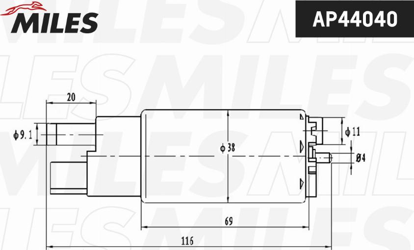 Miles AP44040 - Горивна помпа vvparts.bg