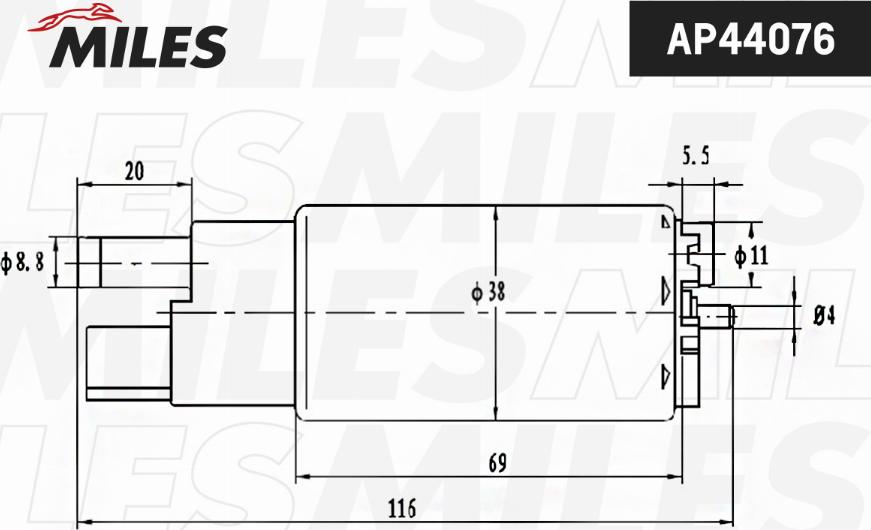 Miles AP44076 - Горивна помпа vvparts.bg