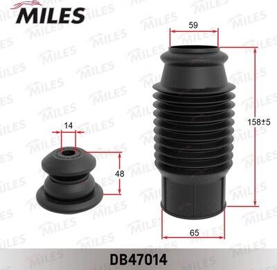 Miles DB47014 - Прахозащитен комплект, амортисьор vvparts.bg