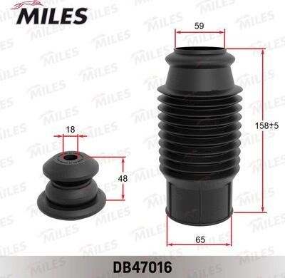 Miles DB47016 - Прахозащитен комплект, амортисьор vvparts.bg
