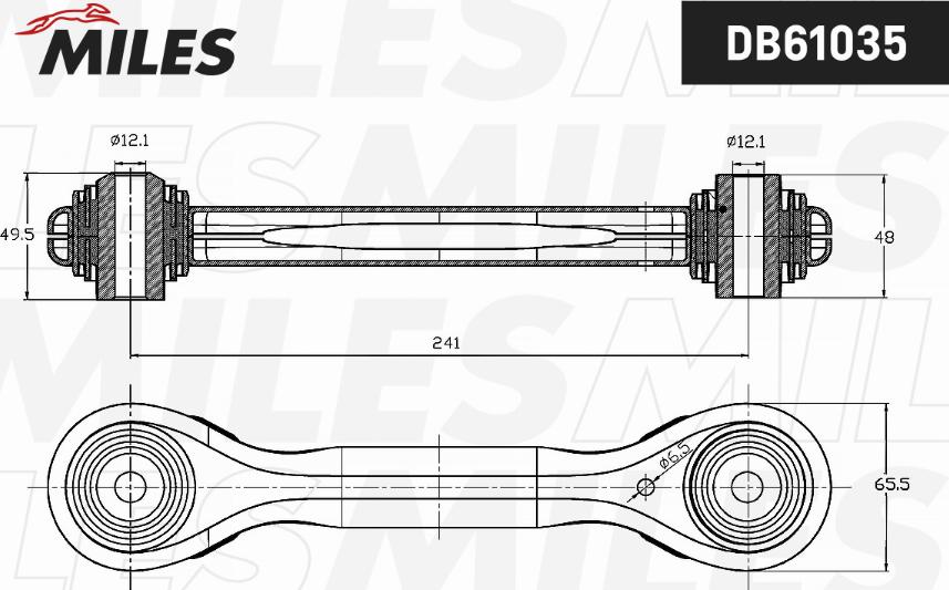 Miles DB61035 - Носач, окачване на колелата vvparts.bg