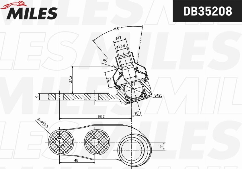 Miles DB35208 - Шарнири vvparts.bg