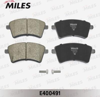 Miles E400491 - Комплект спирачно феродо, дискови спирачки vvparts.bg