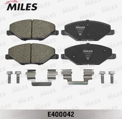 Miles E400042 - Комплект спирачно феродо, дискови спирачки vvparts.bg