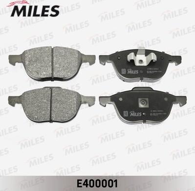 Miles E400001 - Комплект спирачно феродо, дискови спирачки vvparts.bg