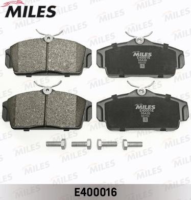 Miles E400016 - Комплект спирачно феродо, дискови спирачки vvparts.bg