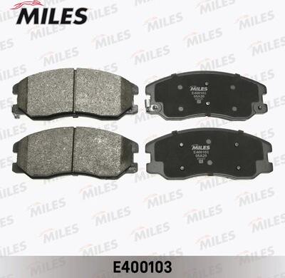 Miles E400103 - Комплект спирачно феродо, дискови спирачки vvparts.bg