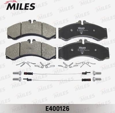 Miles E400126 - Комплект спирачно феродо, дискови спирачки vvparts.bg