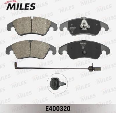 Miles E400320 - Комплект спирачно феродо, дискови спирачки vvparts.bg