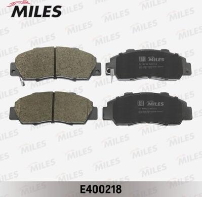 Miles E400218 - Комплект спирачно феродо, дискови спирачки vvparts.bg