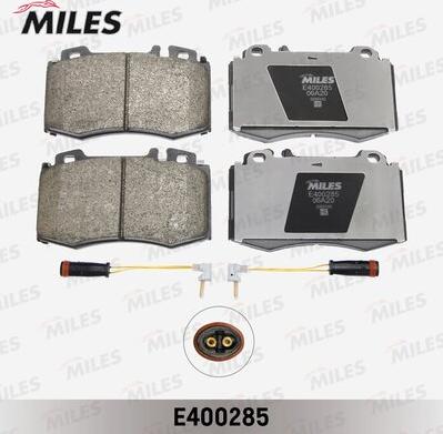 Miles E400285 - Комплект спирачно феродо, дискови спирачки vvparts.bg