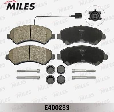 Miles E400283 - Комплект спирачно феродо, дискови спирачки vvparts.bg