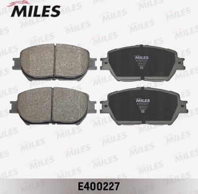 Miles E400227 - Комплект спирачно феродо, дискови спирачки vvparts.bg