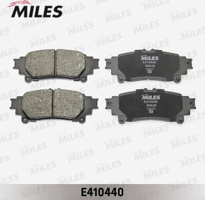 Miles E410440 - Комплект спирачно феродо, дискови спирачки vvparts.bg