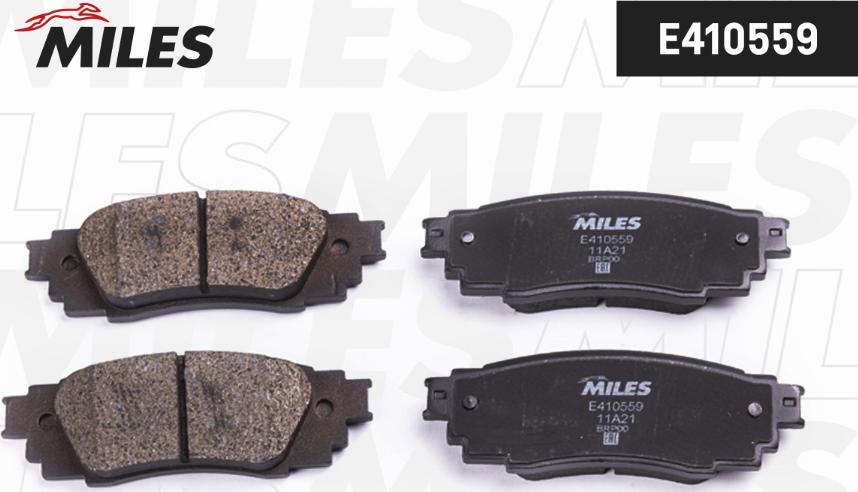 Miles E410559 - Комплект спирачно феродо, дискови спирачки vvparts.bg