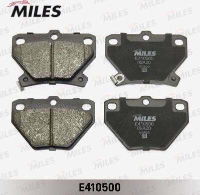 Miles E410500 - Комплект спирачно феродо, дискови спирачки vvparts.bg
