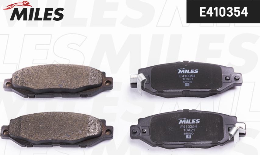 Miles E410354 - Комплект спирачно феродо, дискови спирачки vvparts.bg