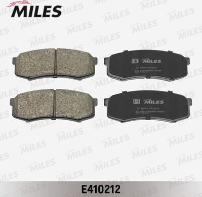 Miles E410212 - Комплект спирачно феродо, дискови спирачки vvparts.bg