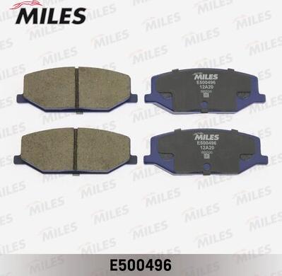 Miles E500496 - Комплект спирачно феродо, дискови спирачки vvparts.bg