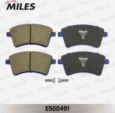 Miles E500491 - Комплект спирачно феродо, дискови спирачки vvparts.bg