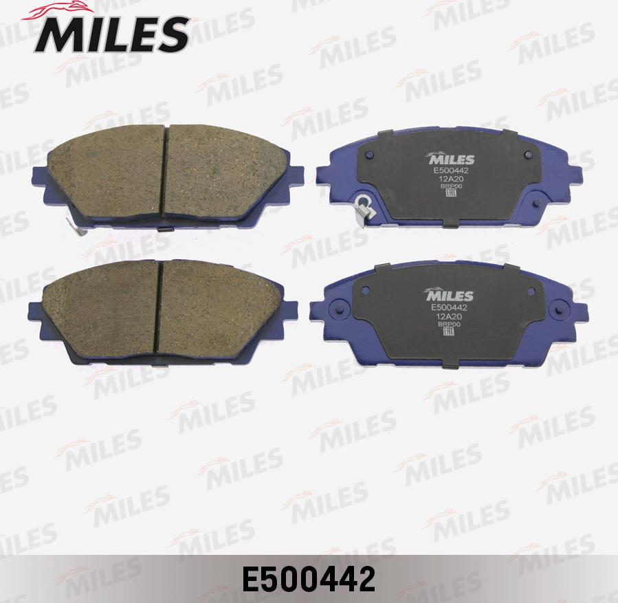 Miles E500442 - Комплект спирачно феродо, дискови спирачки vvparts.bg