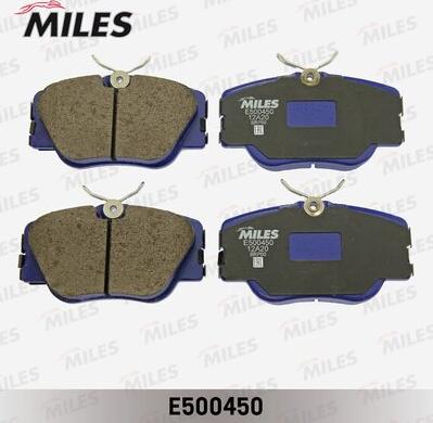 Miles E500450 - Комплект спирачно феродо, дискови спирачки vvparts.bg