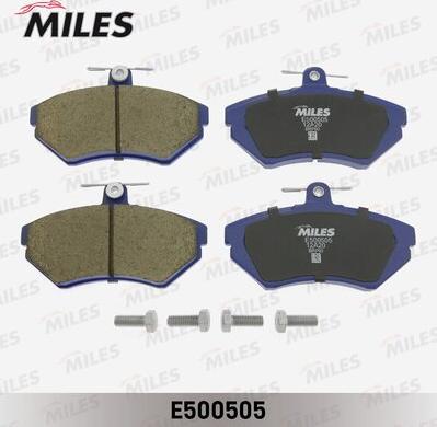 Miles E500505 - Комплект спирачно феродо, дискови спирачки vvparts.bg