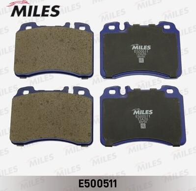 Miles E500511 - Комплект спирачно феродо, дискови спирачки vvparts.bg