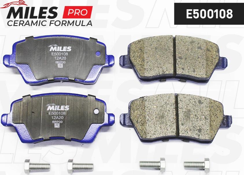 Miles E500108 - Комплект спирачно феродо, дискови спирачки vvparts.bg