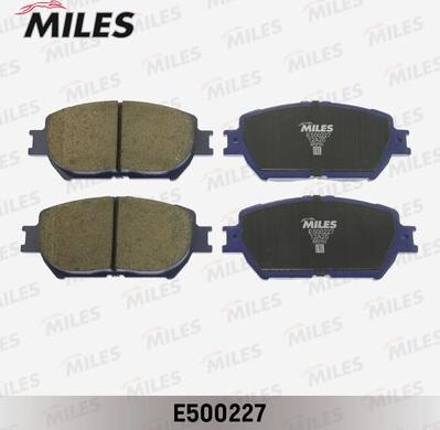 Miles E500227 - Комплект спирачно феродо, дискови спирачки vvparts.bg