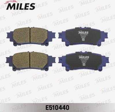 Miles E510440 - Комплект спирачно феродо, дискови спирачки vvparts.bg